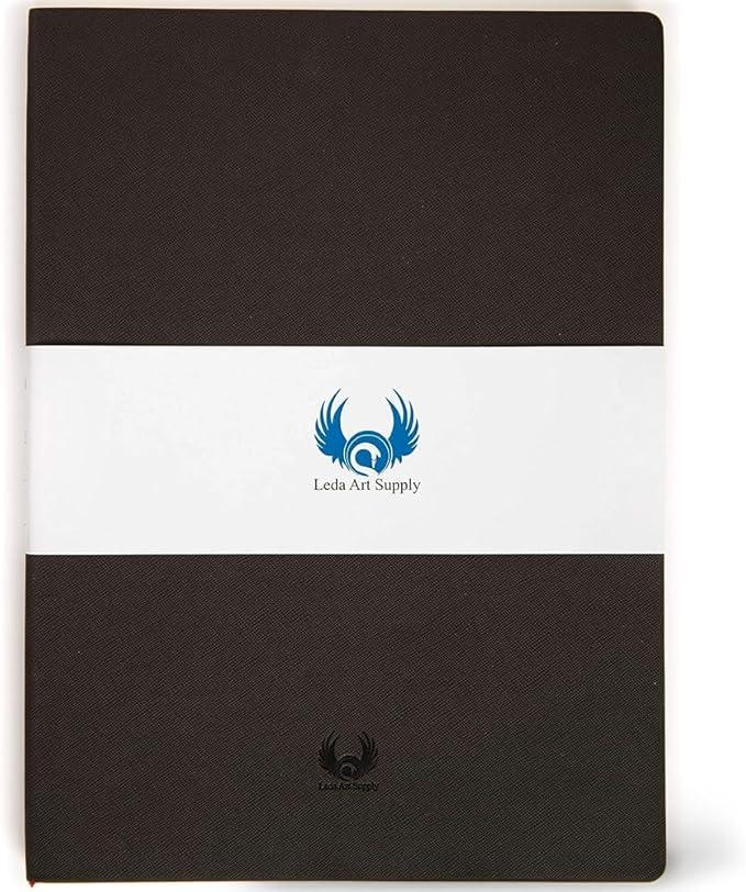 Softcover Sketch Book, A4 Sketchbook for Drawing, Lay Flat for Everyone, 160 Plain Pages Artist Journal Ideal for Ink, Water Color, Pen, Pencils, Size: Extra Large, Leda Art Supply