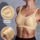 ZeroBound Medium Impact Sports Bras for Women Plus Size Wirefree Non Padded Supports (M)