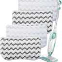 Steam Mop Replacement Pads For Shark Steam Mop S1000/S1000A/S1000C/S1000WM/S1001C, Reusable Microfiber Steam Mop Pads, Washable Floor Steamer Pads For All Floor Clean, 4PCS, Upgrade No Scratch