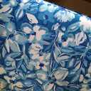 Arden Outdoor Midback Chair Cushion, 18 x 16.5, Rain-Proof, Fade Resistant Aqua Blue Fusion Floral | Dining Chair Cushion, Rain-Proof Seat Pad, Fade-Resistant, Mold and Mildew Resistant