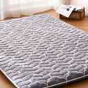 6th Generation Japanese Floor Futon Mattress - Extra-Thick 9-Layer Modern Futon with 100% High-Density Foam, Portable Floor Mattress Sleeping Pad for Adults, Guest Room, Dormitory, Twin Size 75"x39" (Grey)