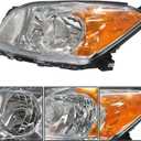 labwork Headlights Replacement for RAV4 2009 2010 2011 2012 Clear Chrome Headlights Lamps Front Driver and Passenger Side