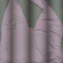 TiulZial Sexy Halter Tops for Women - Going Out Deep V Tank Top Backless Cute Summer Trendy Crop (Pink, S)