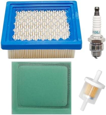 laffoonparts 36046 Air Filter 36634 Pre-Filter Replacement for Tecumseh OH95 OH195 OHH50 OHH55 OHH60 VLV50 VLV55 VLV60 VLV66 VLV126 4-5.5hp Engine with Fuel Filter Replacement for Stens 100-450