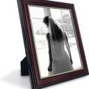 GraduationMall 8x10 Picture Frames, Real Glass, Display Photos for Wall or Tabletop, Mahogany with Gold Beads, 2-Pack