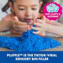 Educational Insights Pluffle 2-Pack Red & Blue - Sensory Bin Foam Set, No Mess Alternative to Sand Toys & Slime for Toddlers, Fun Sensory Table Filler for Home or Classroom, Gift for Kids Ages 3+