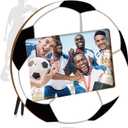 clothmile Soccer Picture Frame 4x6 Sport Themed Wooden Photo Frame Soccer Balls Photo Frame Horizontally Vertically Used for Wall Decor Hanging or Tabletop Display