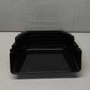 MINDEPOT 6 Pockets Acrylic Wall File Organizer, Clear Wall File Holder, Plastic Hanging Wall File Holder for Office, School and Home, Black