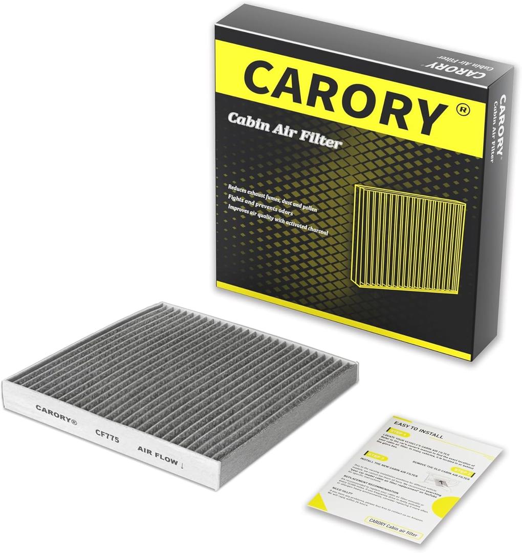 Cabin Air Filter w/Activated Carbon for Ford Edge 20152024, Fusion 20132020, Lincoln Continental 20172020, MKX 20162018, MKZ 20132020, Nautilus 20192023 and More