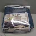 KinCam Sectional Couch Covers L Shape Sofa Covers Super Stretch 2pcs Sofa Slipcovers for 3 + 3 Seaters Sectional Chaise Slipcover with 2pcs Pillow Covers for Pets Kids, Peacock Blue