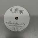 Offray Colored Confetti Dot Grosgrain Craft Ribbon, 5/8-Inch x 9-Feet, White & Black