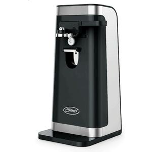 Montgomery Ward Ginny's 50W Electric Can Opener with Stainless Steel Blade and Knife Sharpener (Black)