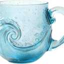 Sea Glass Wave Mug Ocean Beach Coffee Cups, 12 Ounces