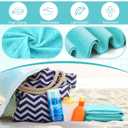 SmoothNovelty 2 Pack Swim Chamois Towel Water Absorbent Quick Dry Towel Shammy Chamois Cloth for Swimming Car Drying Diving Water Sports Beach Shower Pool Swimmer Gift