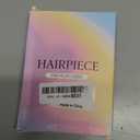 CJL HAIR 2PCs Small Cute Messy Bun Hair Piece for Thin Hair Women Mini Synthetic Curly Bun Scrunchies Updo Hairpieces Brunette/Ash Blonde