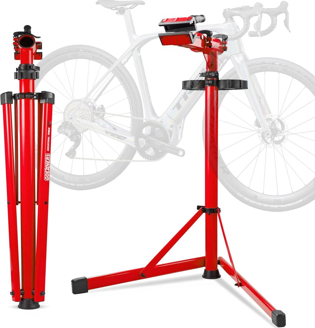 Upgraded Bike Repair Stand Max 176 lbs, Heavy Duty Bicycle Repair Stand, Portable Aluminum Bicycle Stand Manintenance Workstand for Any Bike, Heavy E-Bike, Mountain Bike and Road Bike