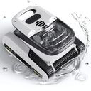 Intelligent Robotic Pool Vacuum Cordless, Long-Lasting, with Sonar Path Planning, White