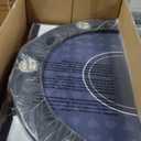 REAHOISY Poker Table Foldable, Casino Leisure Gamimg Table for 8/10 Player, Folding Texas Holdem Blackjack Table with Padded Rails & Cup Holders for Home Game Room, 84 Inch