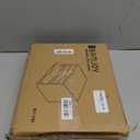 Bamjoy Wood 5 Tier Desktop Organizer, Paper Organizer Mail Sorter, File Holder Letter Document Storage with Adjustable Shelves for School Home Office, Black