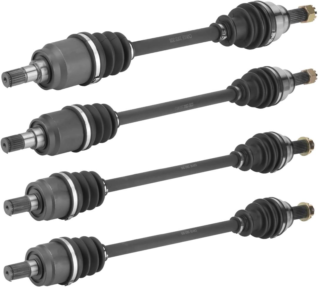 Youxmoto CV Axle Front + Rear Fit for Honda Pioneer 700 700-4 2014 2015 2016 2017 2018 2019 2020 2021, Drive Half Shaft, for 44350-HL3-A02, 44320-HL3-A01, 44220-HL3-A01 (4*Full Set Axles)