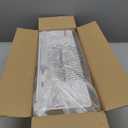 SPACELEAD Slim Storage Cart 3 Tier,Bathroom Organizer Rolling Utility, Mobile Shelving Unit Slide Out for Office, Kitchen, Laundry Room & Narrow Places,White