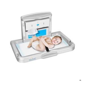 Commercial Baby Changing Station,Wall Mounted Baby Changing Station with Safety Strap,Wall Mounted Changing Table for Commercial Bathroom, Baby Changing Station That Makes Every Mother Happy