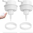 Liquid Soap Dispenser Pump 2pcsHead Replacement Spare Plastic Pump Bathroom Countertop