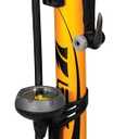 BV Bicycle Pump Durable Bike Floor Pump 17/24 inch Smart Valve Head, 160 psi, Automatically Reversible Presta and Schrader