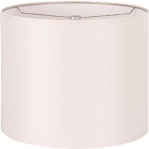 Wellmet Self-assembly Lampshade, CramWhite, 16" Top x16" Bottom x12" High, Drum Lampshade for Table Lamp, Bedside Lamp, Floor Lamp, Fabric Replacement Lamp Shade Classic Modern Style, Spider Fitter