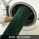 MIULEE Dark Green Bathroom Rugs Set 2 Piece, Soft Absorbent Microfiber Bath Mat Set, Non Slip Quick Dry Machine Washable Plush Shaggy Bath Rugs for Bathroom Floor, Tub and Shower, 20"x30"+16"x24"