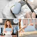 GAGAKU Large Travel Makeup Bag for Women Waterproof - Cosmetic Toiletry Organizer, Makeup Pouch for Girls - Color Blue