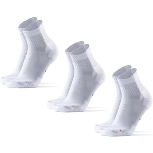 DANISH ENDURANCE Ultra-Comfort Quarter Running Socks, Performance Socks, Men & Women - 3 or 5 Pack (Medium, White)