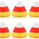 6 Pieces Mini Cornhole Bags Nylon Toss Bean Bags Filled Dual Sided Tossing for Outdoor Family Games Hand Toss Games Party Supply (Orange and Yellow)