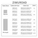 ZIWUROAD Table Cloth for Rectangle Tables, Waterproof Washable Double-Sided Tablecloth, Soft Thick Classic Table Cover for Dining, Wedding, Party Decorations - 60 x 120 Inch, Cream
