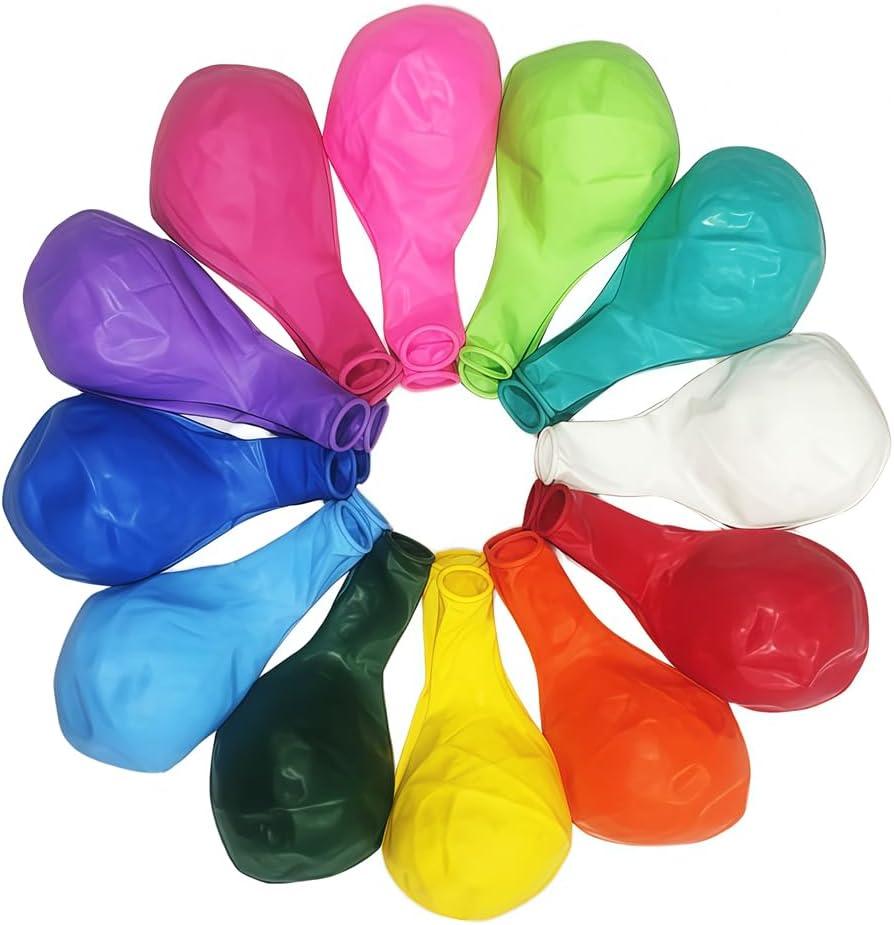 58 Pack Rainbow Balloons 18 Inch Assorted Colors Latex Multicolor Balloon 12 Kinds Colorful Large Balloons for Birthday Wedding Baby Shower Anniversaries Store Party Decorations