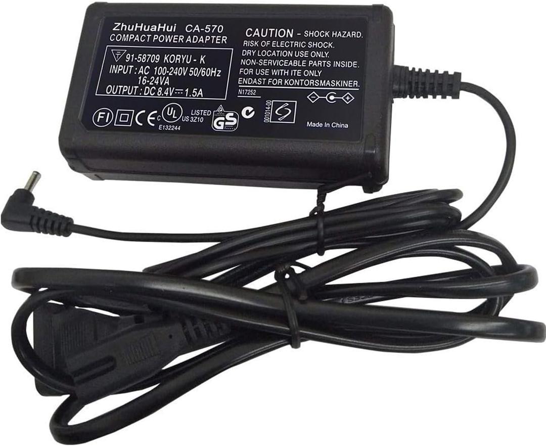 CA-570 AC Adapter Charger Compatible with Canon XA25, XA10, XA20, XA30, HG20, XH-A1, XA-30, Vixia HF100, XA11, HF G20, HF G20, FS3000, FS200, HG21, HFM31, ZR60, HV30, HV20, HV20A, HV40