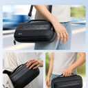 JSAUX Large Capacity Carrying Case for Nintendo Switch 2, Hard Shell Travel Case with 20 Game Card Slots, Storage Bag for Switch 2 and Accessories | Portable & Durable Protective Shell  Black