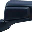 Driver Left Side Door Mirror Textured Back Cover Power Heated Glass Manual Folding without Clearance Light For Chevrolet Silverado 1500 from 2019 to 2024
