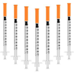 1ml/cc U-100 Disposable Syringes with Needle  30G 5/16" (8mm), Individually Wrapped 30 Pcs