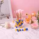 10000 Pcs Clear Vase Filler Beads and 150 Pcs Floating Pearls for Centerpieces Gold and Blue No Hole Floating Beads for Vases Home Weddings Centerpieces Table Party Decor