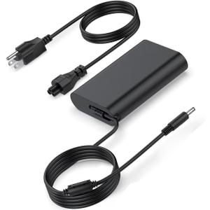 65W 45W Laptop Charger for Dell Latitude 3301 3390 3400 3410 3420 3490 3500 3510 3520 3530 3550, for Inspiron 13 14 15 16 17 3000 5000 7000, 4.5mm Tip with 7.4mm Converter