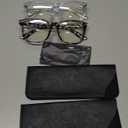 livho High Tech Blue Light Glasses - Advanced Blue Light Blocking Computer Glasses - Screen Fatigue & UV Protection (*B5 Leopard+clear)