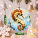 Christmas Ornaments, Seahorse Ornament, Christmas Tree Ornaments, Xmas Decorations, Holiday Decorations, Gifts for Seahorse Lovers, Holiday Party Gifts, and Xmas Gift Ideas