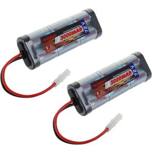 Tenergy 7.2V Battery Pack High Capacity 6-Cell 3000mAh NiMH Flat Battery Pack, Replacement Hobby Battery for RC Car, RC Truck, RC Tank, RC Boat with Standard Tamiya Connector, 2-Pack