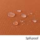 maxmill Textured Rectangular Tablecloth Water Resistance Antiwrinkle Spillproof Soft Jacquard Table Cloth for Dining Room, Buffet Banquet Parties and Holiday Dinners, 60 x 104 Inch, Rust