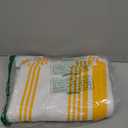 Urban Villa Kitchen Towels 100% Cotton Pack of 6, Highly Absorbent Quick Drying Super Soft Premium Dish Towels for Kitchen with Hanging Loop Hand & Tea Towels - 20x30 Inch, (Yellow & White, Striped)