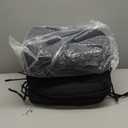 Chair Cushions for Dining Chairs Set of 4, Kitchen Chair Cushions, Chair Pads with Ties and Non Slip Backing, Tufted Memory Foam Seat Cushion 4 Pack, 15.5" x 15.5" x 4", Black