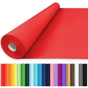 Vanhench Red Wrapping Paper 36" x 2400" (200'), Kraft Paper Roll for Bouquet Flower Wrapping, Art Crafts, Wedding, Birthday, Baby Shower,Mothers Day Gifts, Color Valentines Wrapping Paper