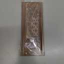 PATIKIL 8 x 3 Inch Door Air Vent Cover, Heavy Duty Aluminum Grille Ventilation Cover Louvered with Mounting Screws for Cabinet Wardrobe Door, Brown