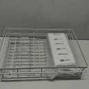 Dish Drying Rack - Expandable Rack, Large Capacity Dish Drainer for Kitchen Counter, Rust-Proof with Utensil Holder, Gray